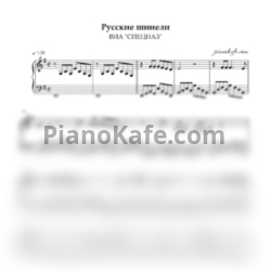 Ноты ВИА "СПЕЦНАЗ" - Русские шинели (ми минор)