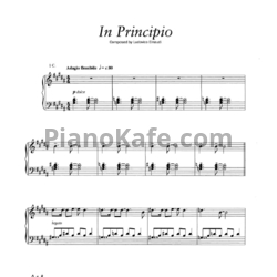 Ноты Ludovico Einaudi - In principio - предпросмотр