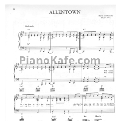 Ноты Billy Joel - Allentown (Версия 2) - предпросмотр