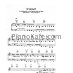 Ноты The Script - Breakeven - предпросмотр