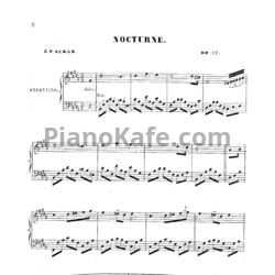 Ноты Шарль Алькан - Ноктюрн (Op. 22) - предпросмотр