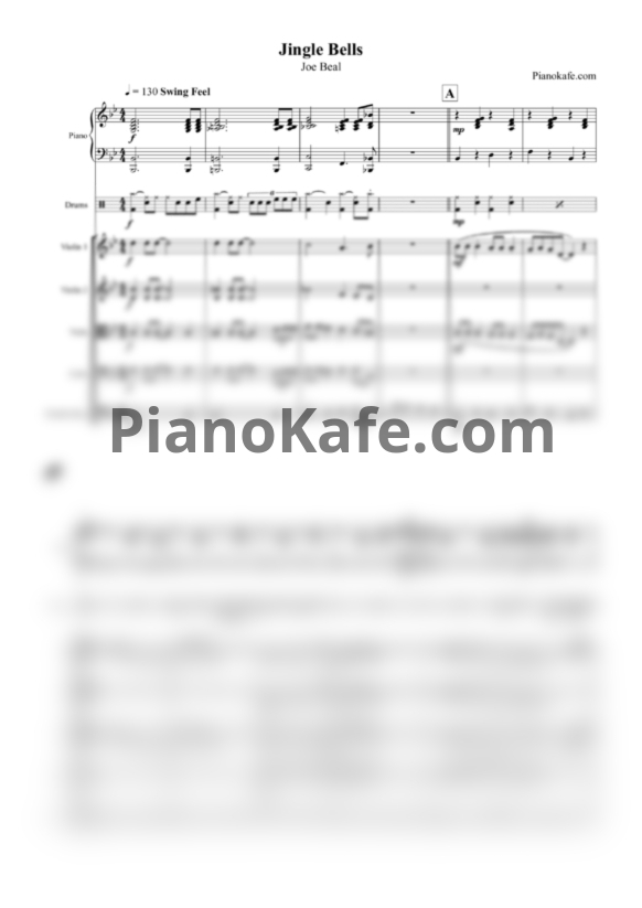 Ноты Dominik Hauser, Dustin Robinson - Jingle Bell Rock (Партитура и партии) - PianoKafe.com