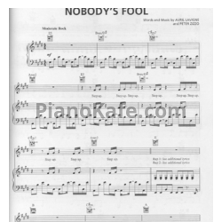 Ноты Avril Lavigne - Nobody's fool - предпросмотр