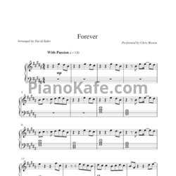 Ноты Chris Brown - Forever - предпросмотр