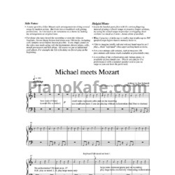 Ноты Jon Schmidt - Michael meets Mozart - предпросмотр