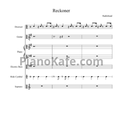 Ноты Radiohead - Reckoner (Партитура) - предпросмотр
