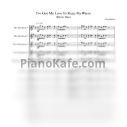 Ноты Irving Berlin - I've got my love to keep me warm (Партитура) - предпросмотр
