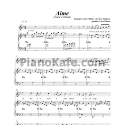 Ноты Lara Fabian - Aime - предпросмотр