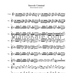 Ноты David Garrett - Smooth сriminal