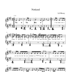 Ноты Lil Mosey - Noticed