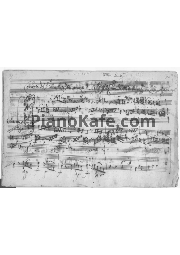 Ноты Leonardo Leo - Концерт для виолончели и струнных №4 ля мажор - PianoKafe.com