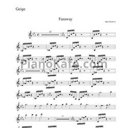 Ноты Apocalyptica - Faraway