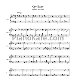 Ноты Melanie Martinez - Cry baby - предпросмотр