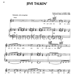 Ноты Bee Gees - Jive talkin' - предпросмотр