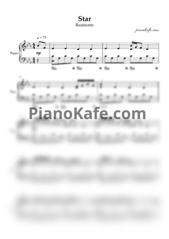 Ноты Reamonn - Star - PianoKafe.com
