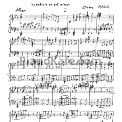 Ноты Этьенн Мегюль - Симфония g-moll. Обработка Эдуарда Бойко
