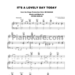 Ноты Irving Berlin - It's a lovely day today - предпросмотр