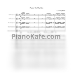 Ноты Irving Berlin - Puttin' on the ritz (Партитура для биг-бэнда) - предпросмотр