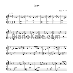 Ноты Jurrivh - Sorry - предпросмотр