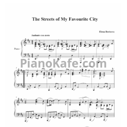 Ноты Elena Borisova - The streets of my favourite city - предпросмотр