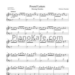 Ноты Fabrizio Paterlini - Found Letters - предпросмотр
