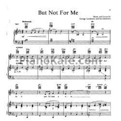 Ноты Ella Fitzgerald - But not for me - предпросмотр