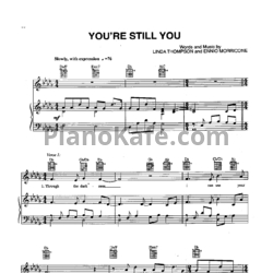 Ноты Ennio Morricone - You're still you - предпросмотр
