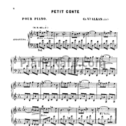 Ноты Шарль Алькан - Petit conte ми-бемоль мажор - предпросмотр