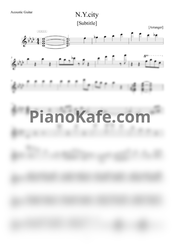 Ноты Bireli Lagrene - New York City - PianoKafe.com