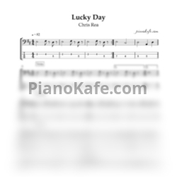 Ноты Chris Rea - Lucky day (Переложение для бас гитары)