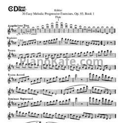 Ноты Эрнест Кёлер - 20 easy melodic progressive exercises (Op. 93, Book 1) - предпросмотр