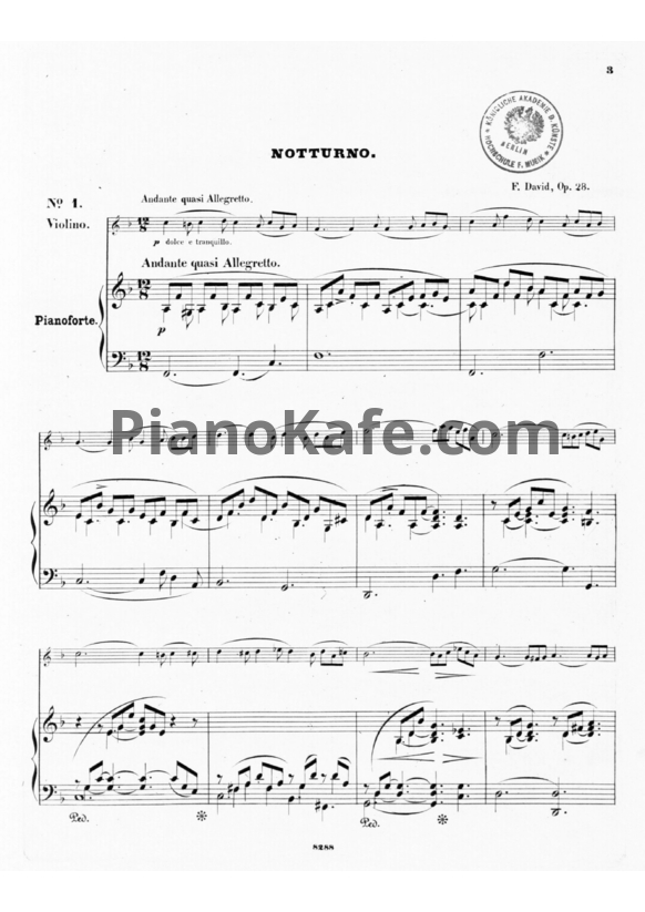 Ноты Ф. Давид - 5 Salonstücke (Op. 28) - PianoKafe.com