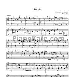 Ноты Д. Скарлатти - Соната K8/L488 - предпросмотр