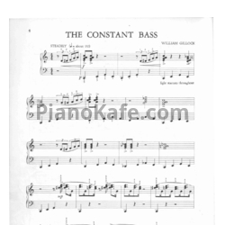 Ноты William Gillock - The constant bass - предпросмотр