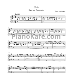 Ноты Sabrina Carpenter - Skin - предпросмотр