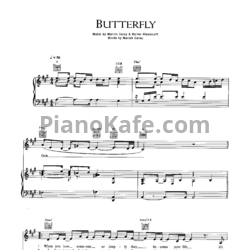 Ноты Mariah Carey - Butterfly - предпросмотр