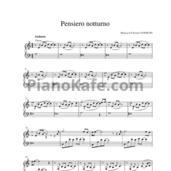 Ноты Fabrizio Paterlini - Pensiero notturno - предпросмотр