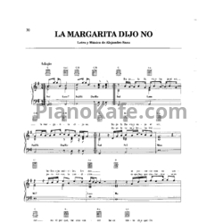 Ноты Alejandro Sanz - La margarita dijo no