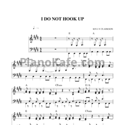 Ноты Kelly Clarkson - I do not hook up - предпросмотр