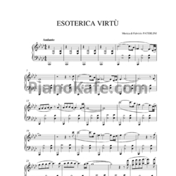 Ноты Fabrizio Paterlini - Esoterica virtu - предпросмотр