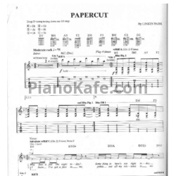 Ноты Linkin Park - Foreword - предпросмотр