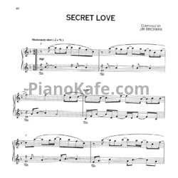 Ноты Jim Brickman - Secret love - предпросмотр
