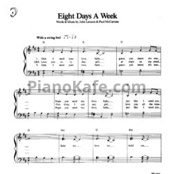 Ноты The Beatles - Eight days a week - предпросмотр