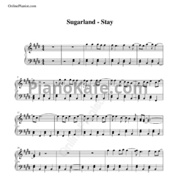 Ноты Sugarland - Stay