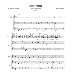 Ноты Within Temptation - Somewhere - предпросмотр