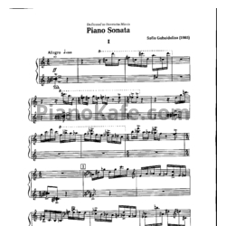 Ноты София Губайдулина - Три сонаты - предпросмотр