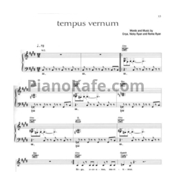 Ноты Enya - Tempus vernum - предпросмотр