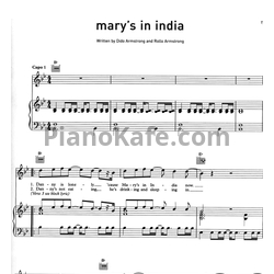 Ноты Dido - Mary's in India - предпросмотр