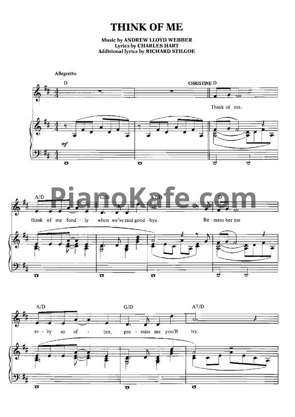 Ноты Andrew Lloyd Webber - Phantom Of The Opera (Книга нот) - PianoKafe.com