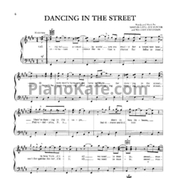 Ноты Marvin Gaye - Dancing in the street (Piano solo) - предпросмотр